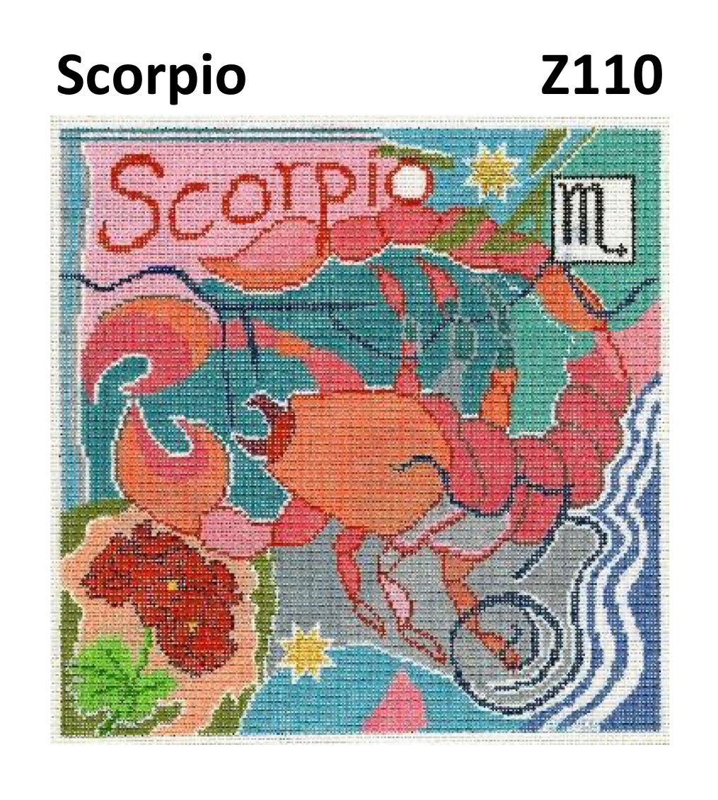 Z110 - Scorpio Zodiac Square