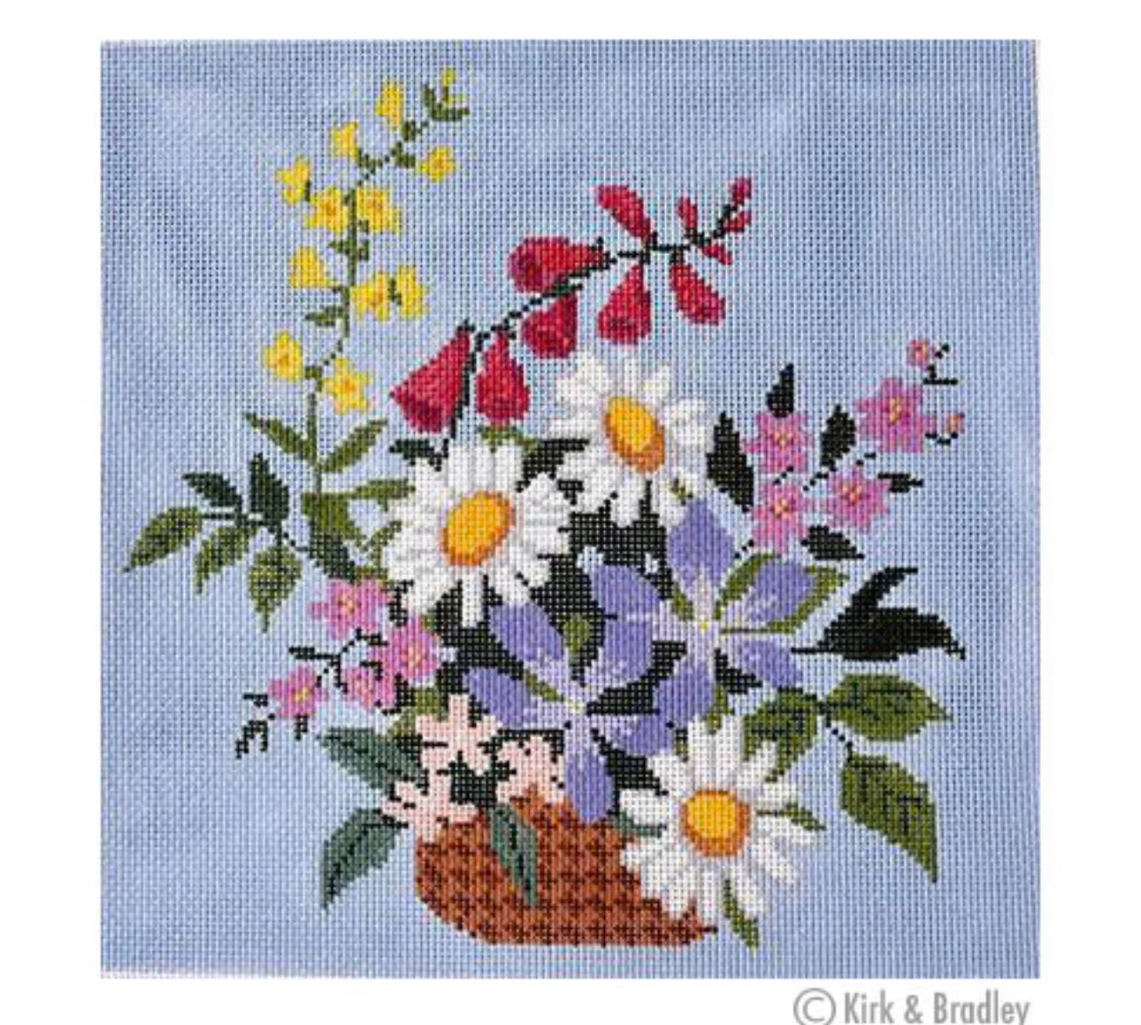 KB 1355 - English Wildflower Basket with SG