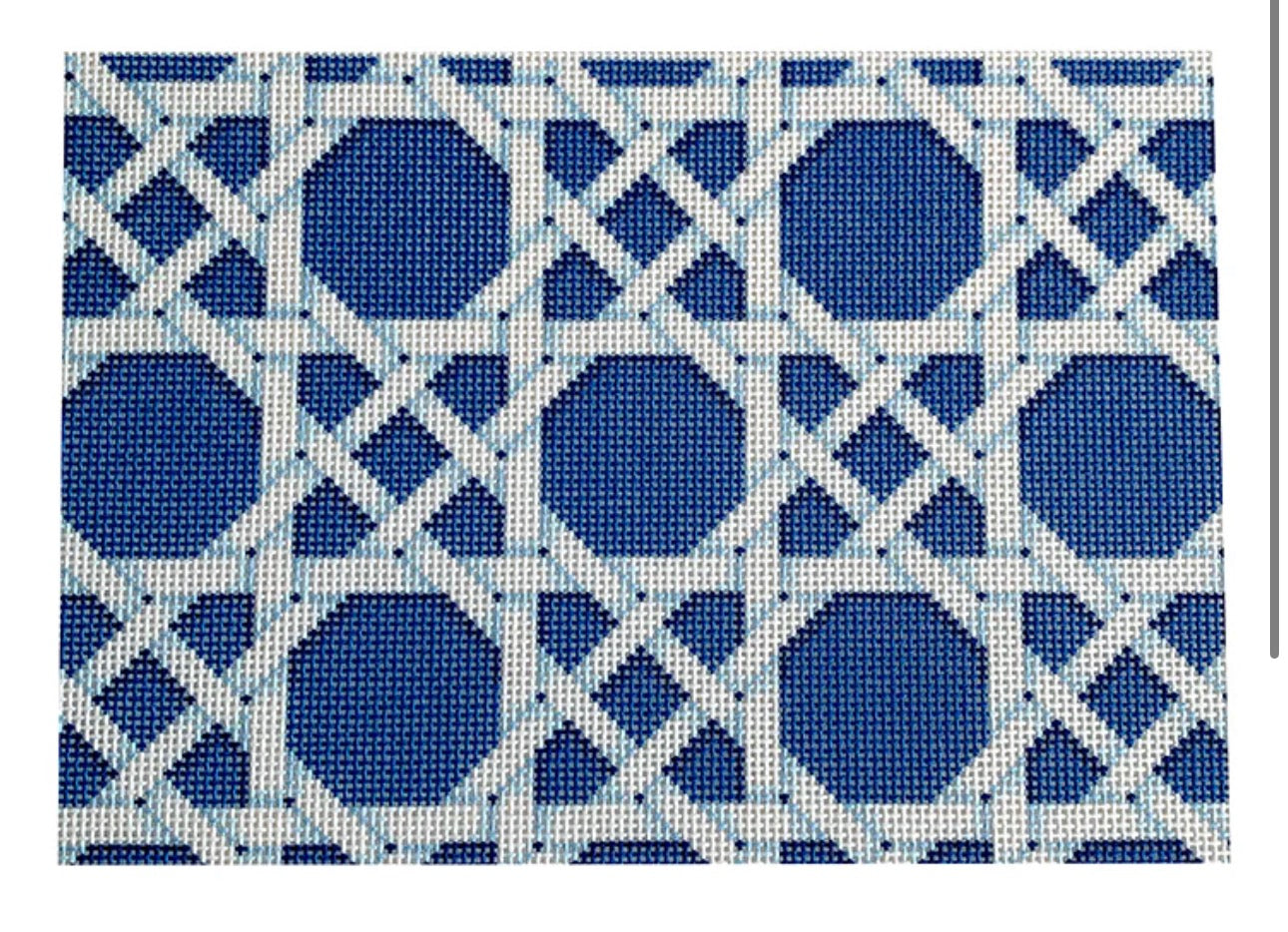 NTG TS082 - Navy Caning Pattern Clutch