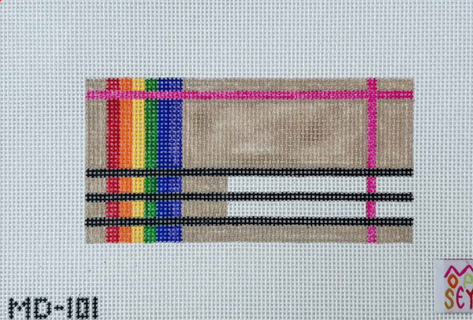 Rainbow Plaid (clutch insert or EGC)