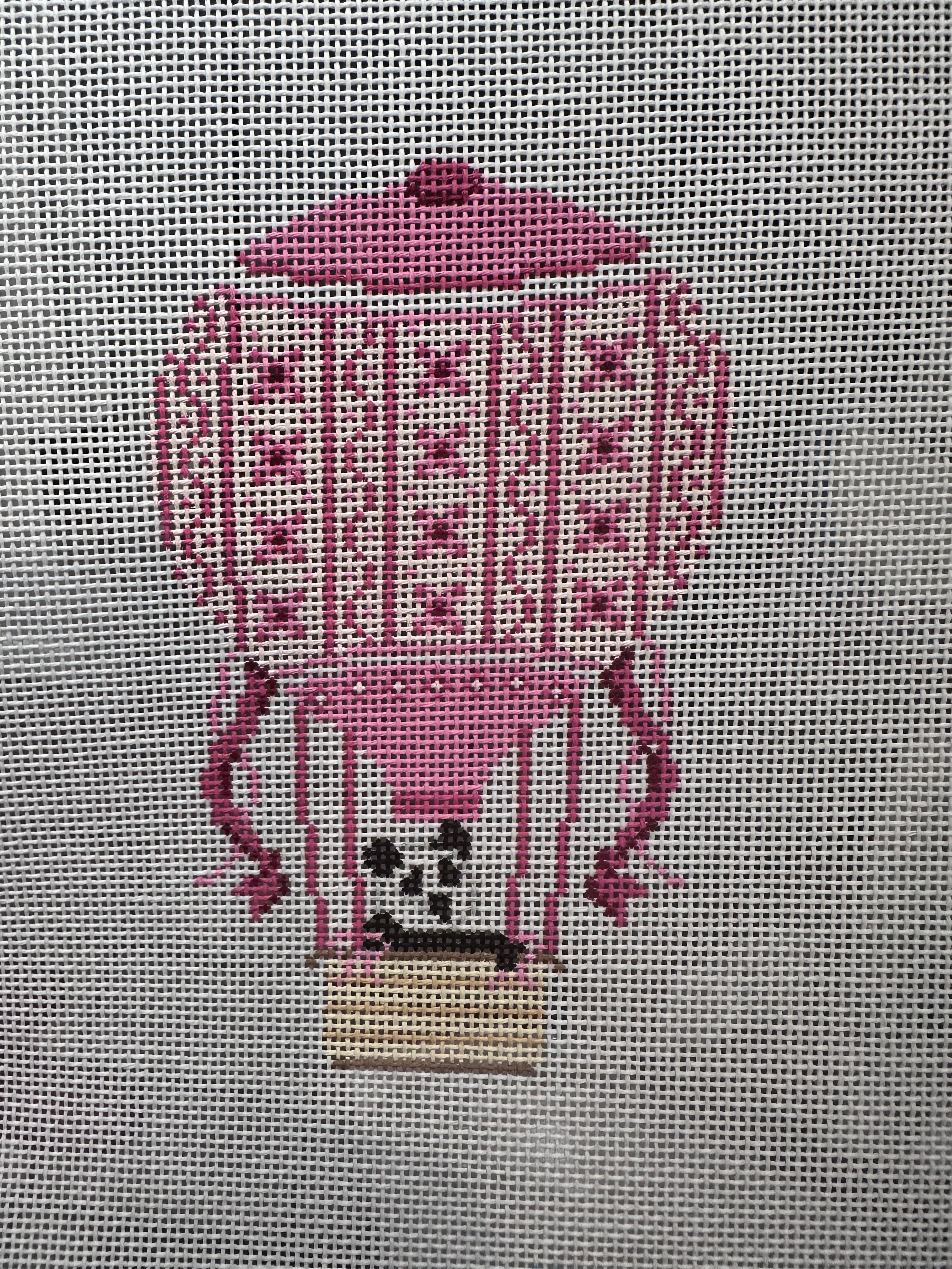 Pink Hot Air Balloon with Panda