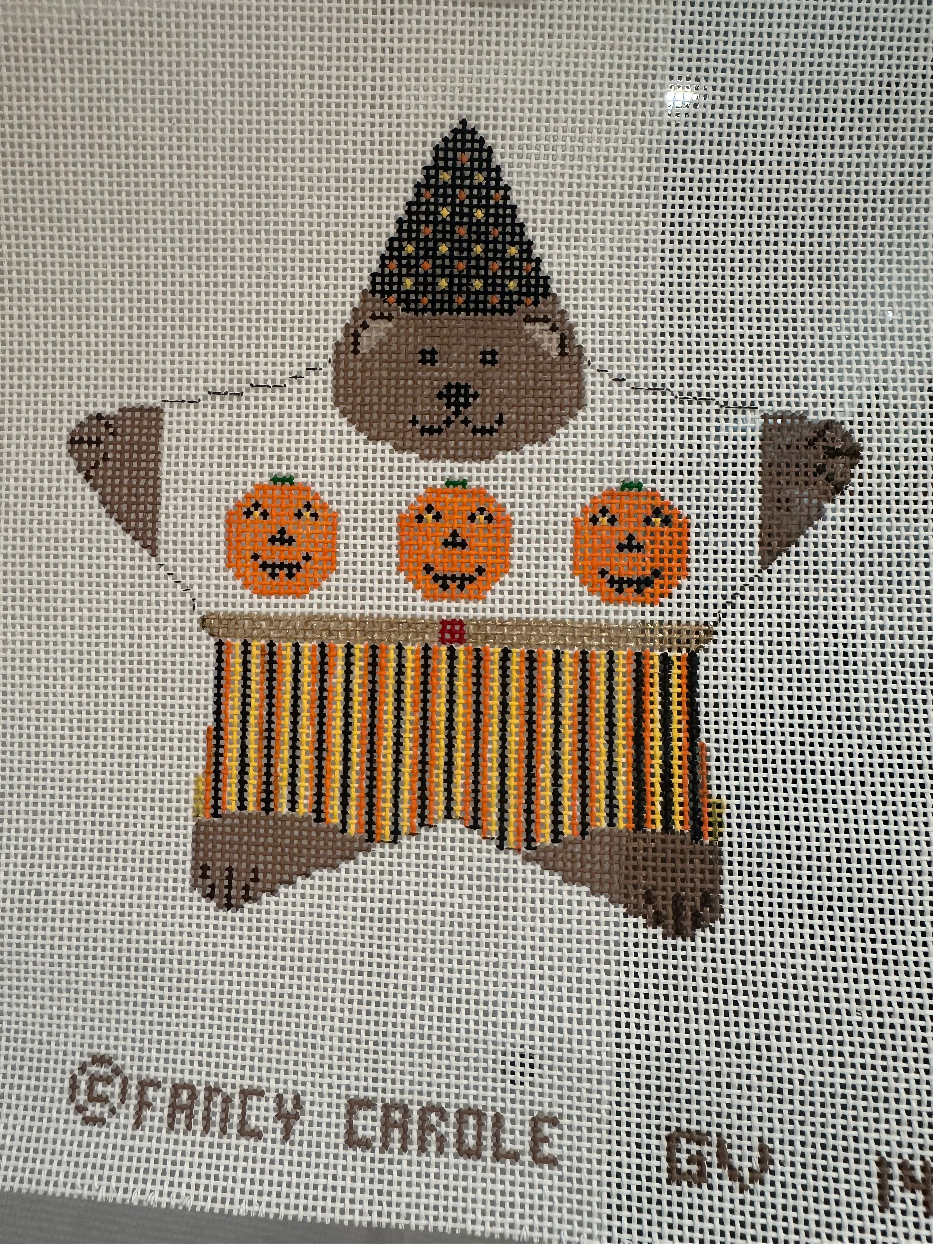 Star Bear With Three Pumpkins