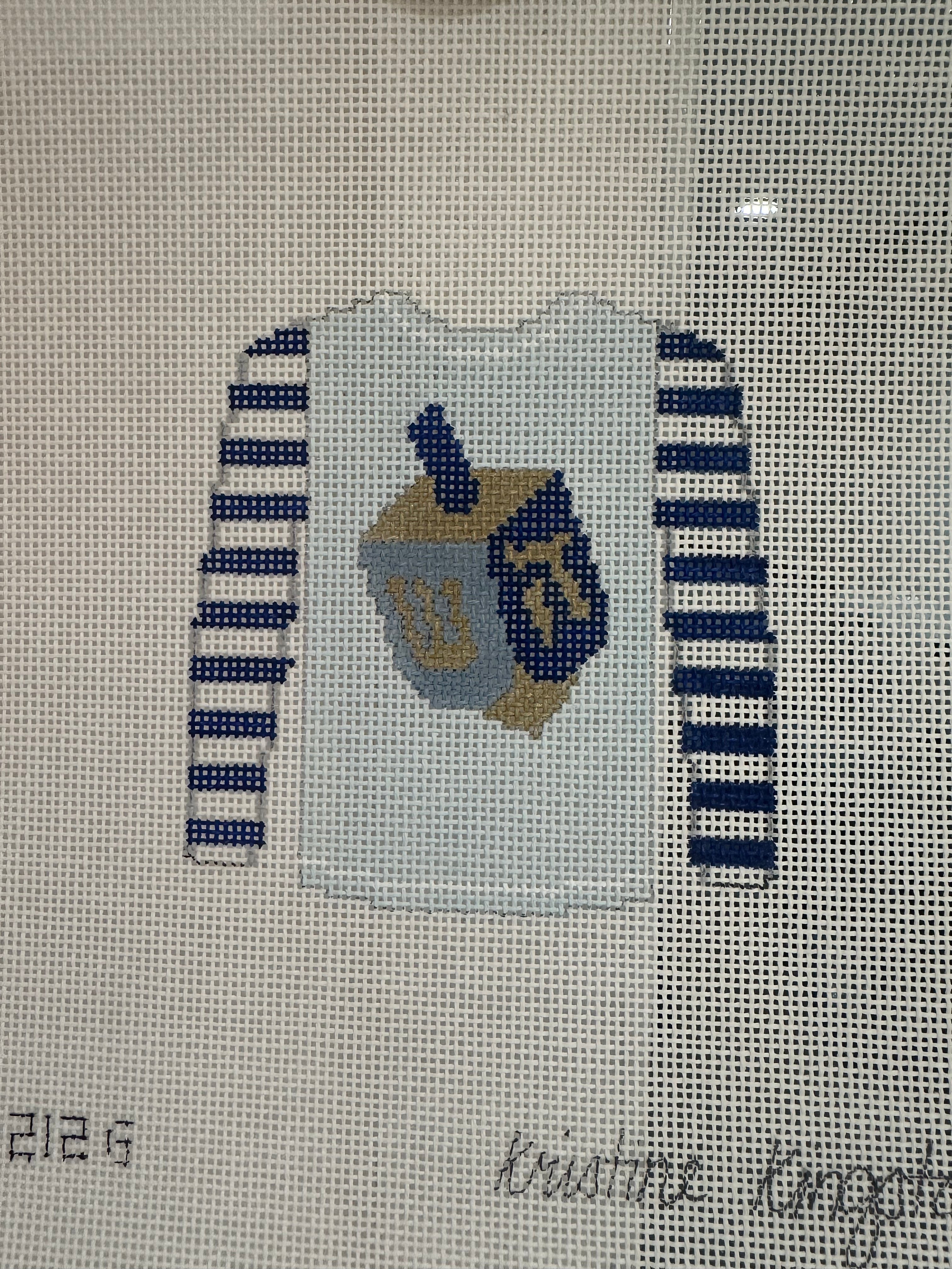 Dreidel on Light Blue Sweater