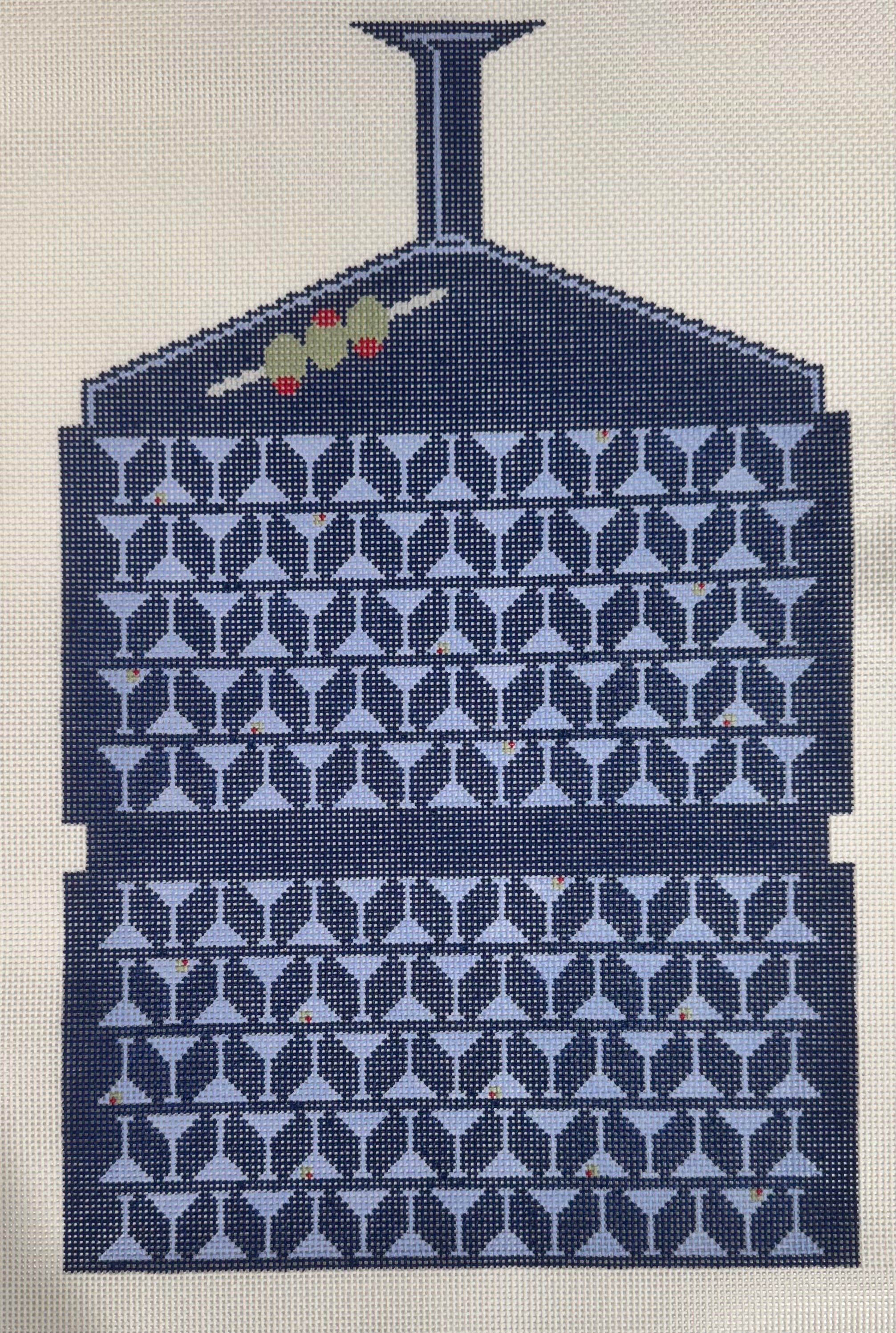 Martini Clutch - Navy Blue