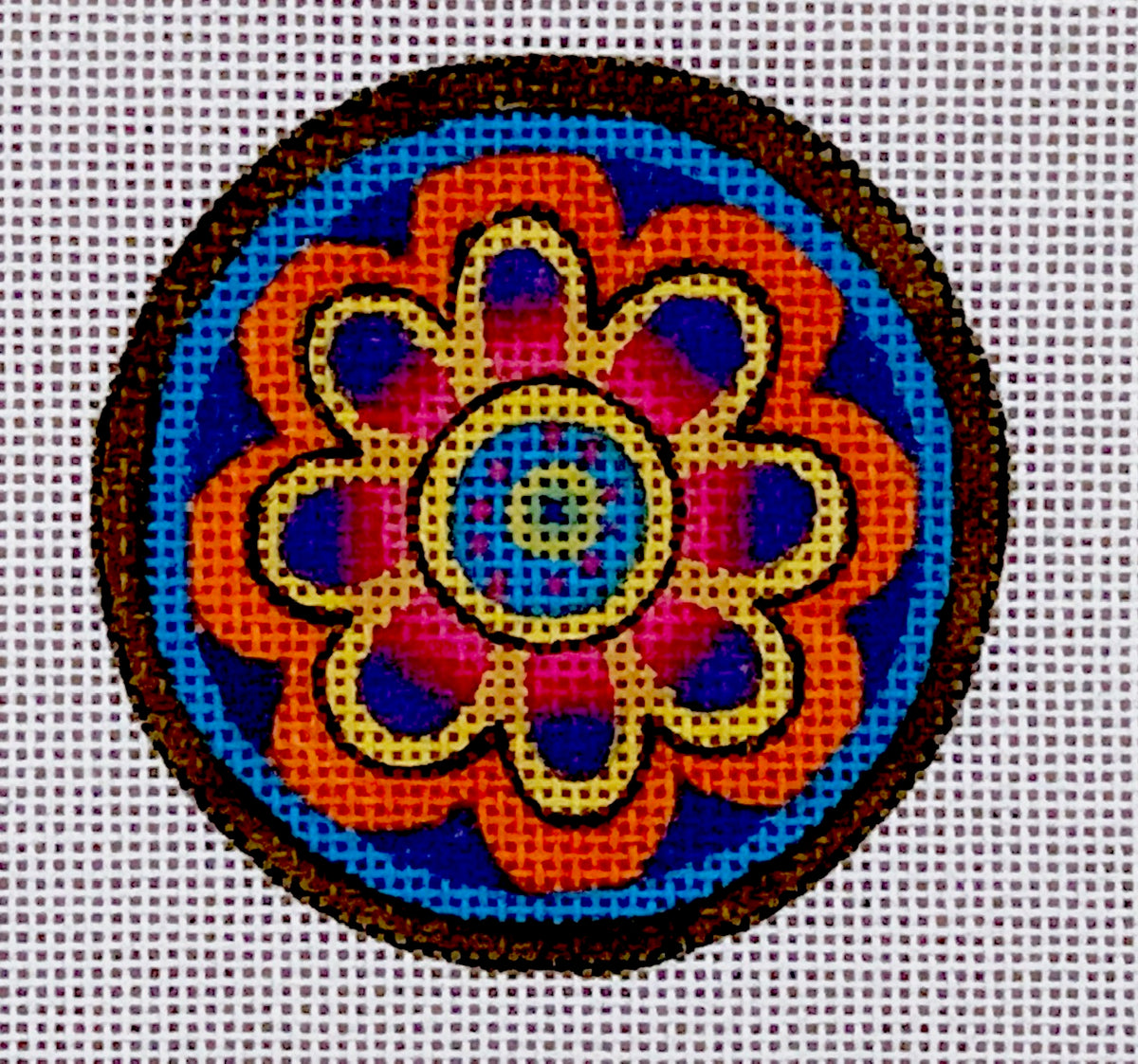 Laurel Burch: Floral Round - Pink Orange