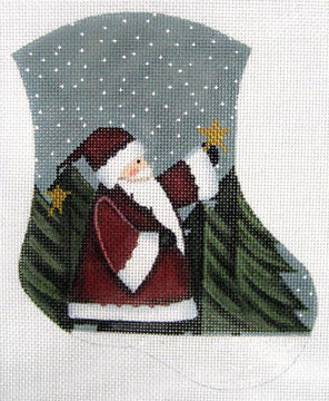 Laurie Korsgaden: Santa and Star Mini Sock