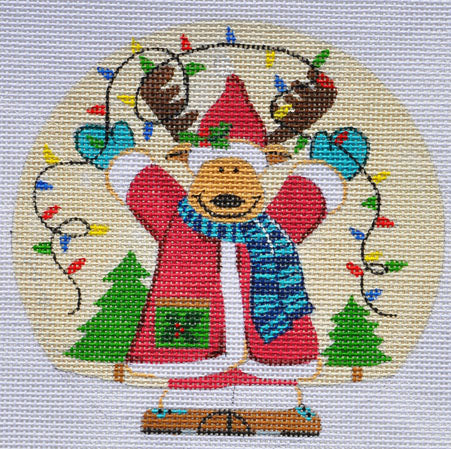 Laurie Korsgaden: Santa Moose Ornament