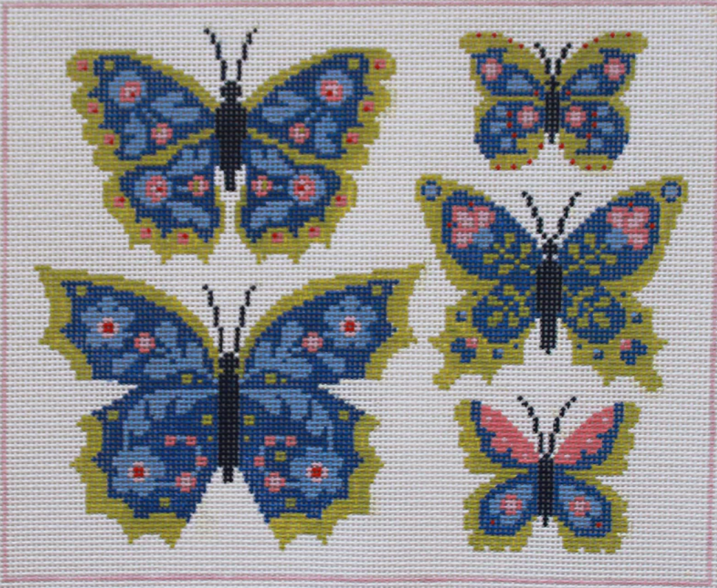 PLD abigail cecile butterfly collection needlepoint canvas