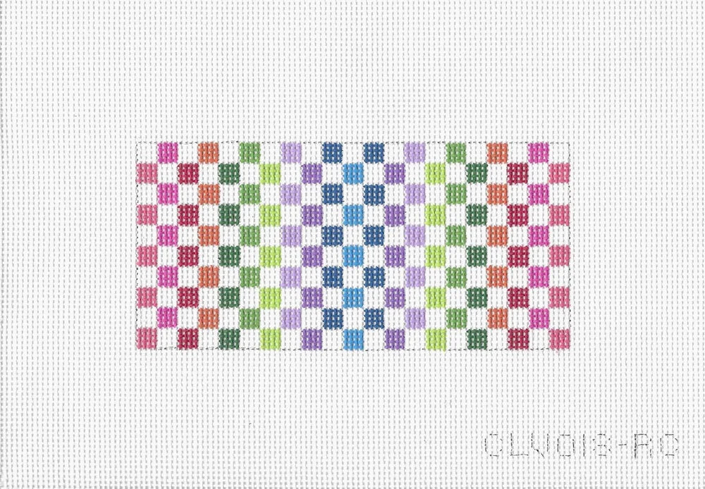 Rectangular Insert - Rainbow Check