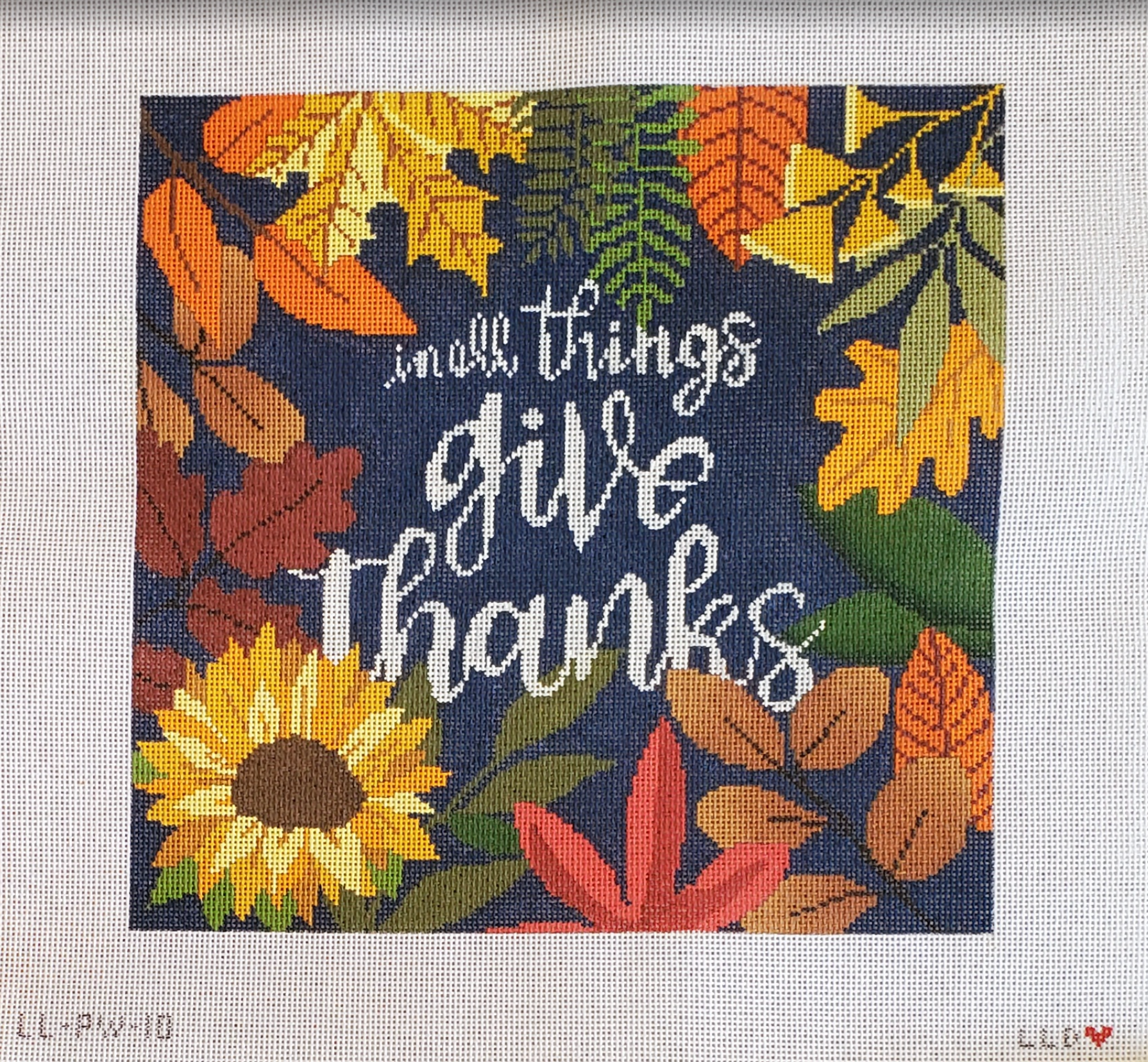Autumn Give Thanks Botanical Pillow