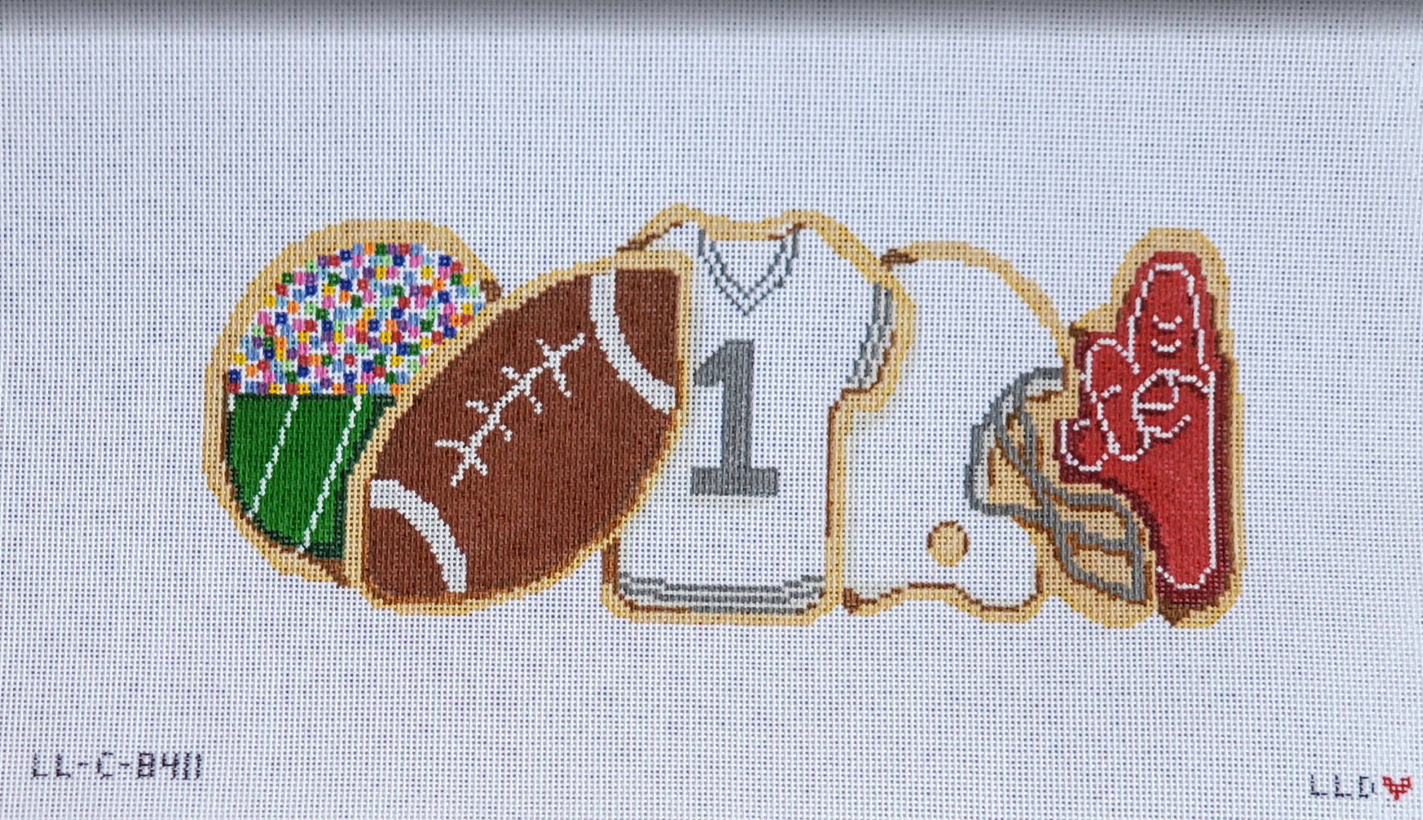 Football Cookies Row