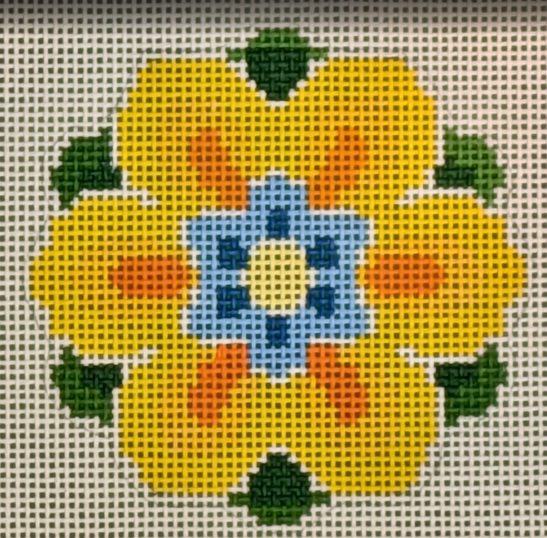 Geometric Flower Insert Yellow 13