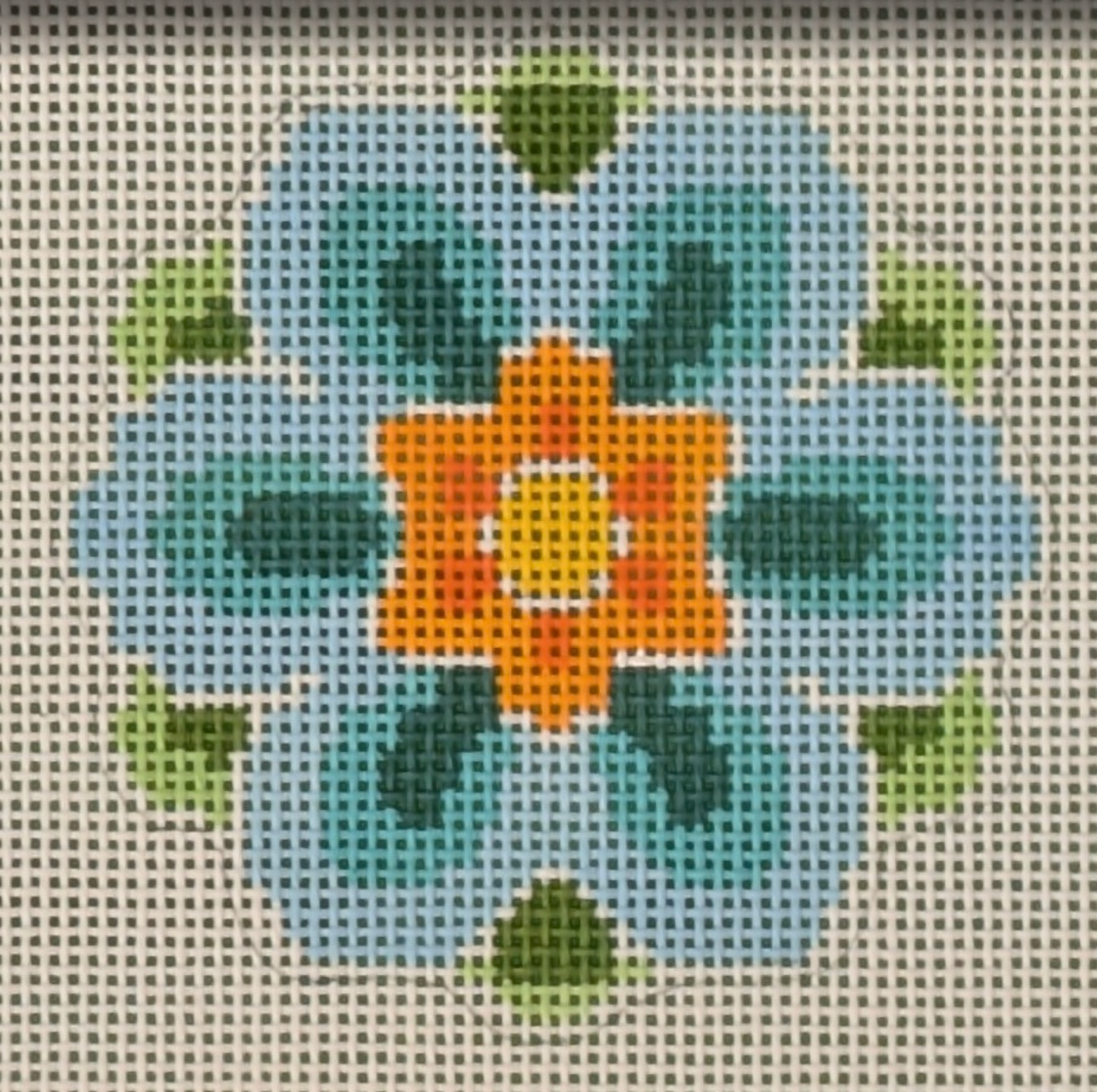 Geometric Flower Insert Blue 13