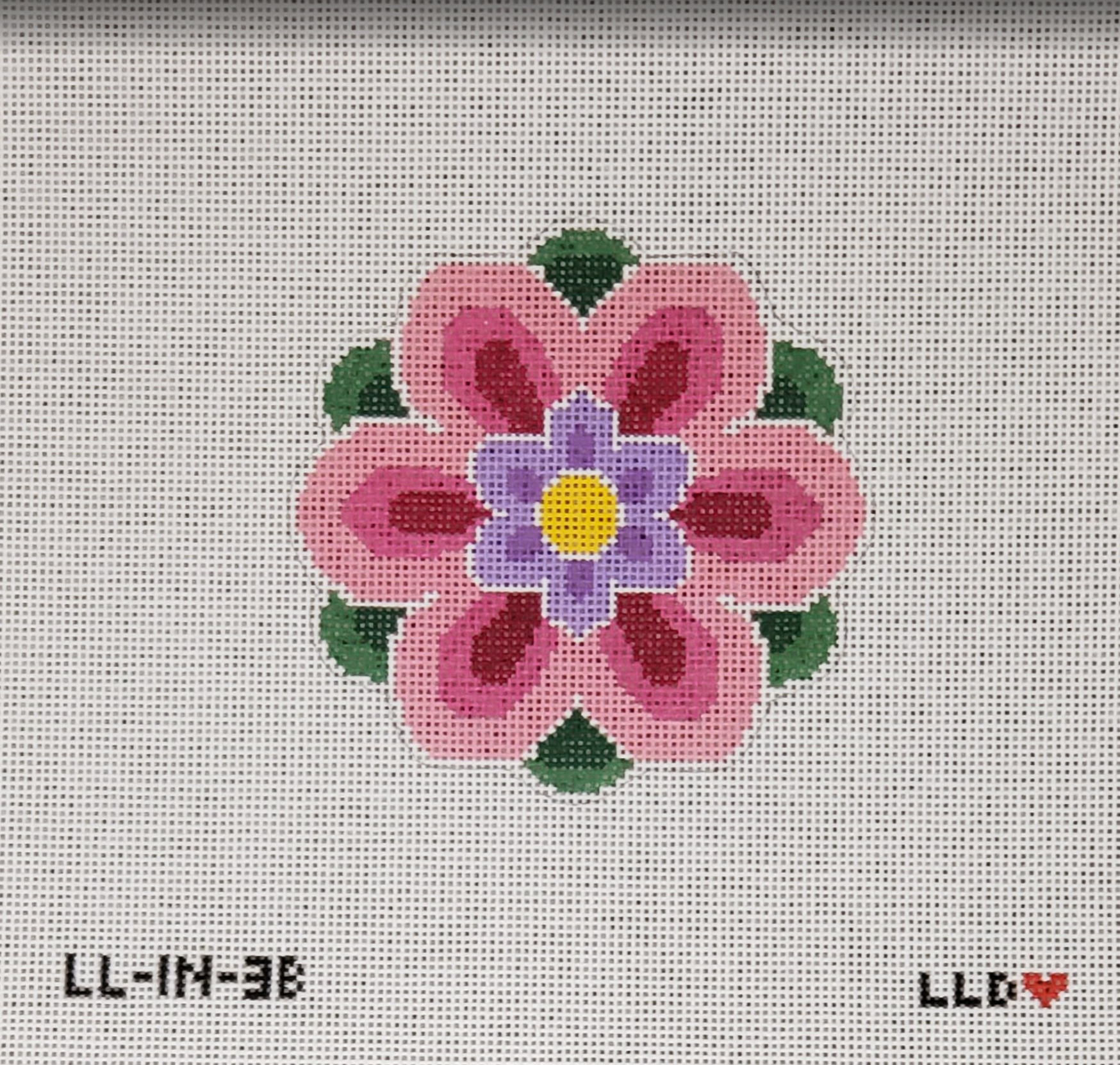 Geomoetric Inset Geometric Flower Insert Pink – Rita's needlepoint