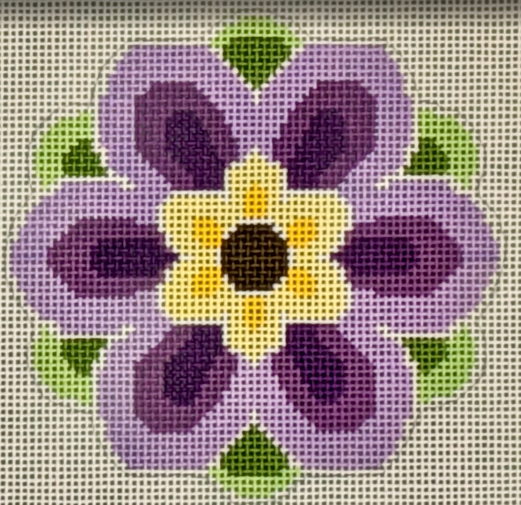 Geometric Flower Insert Purple