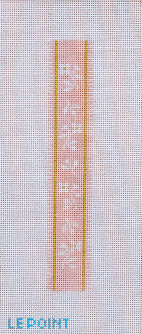 French Ribbon Keychain in Pink