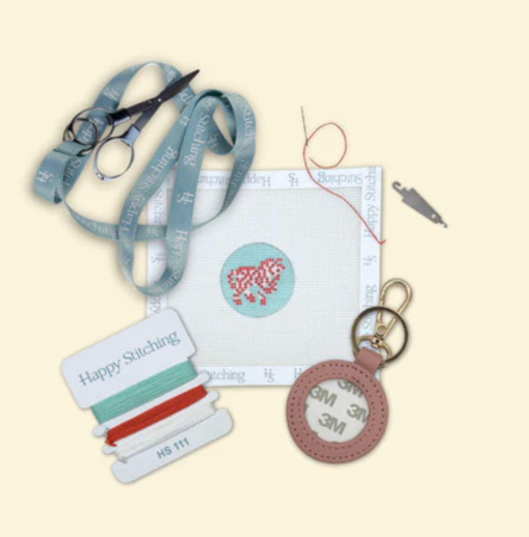 The Zaniest Zebra Key Fob Needlepoint Kit