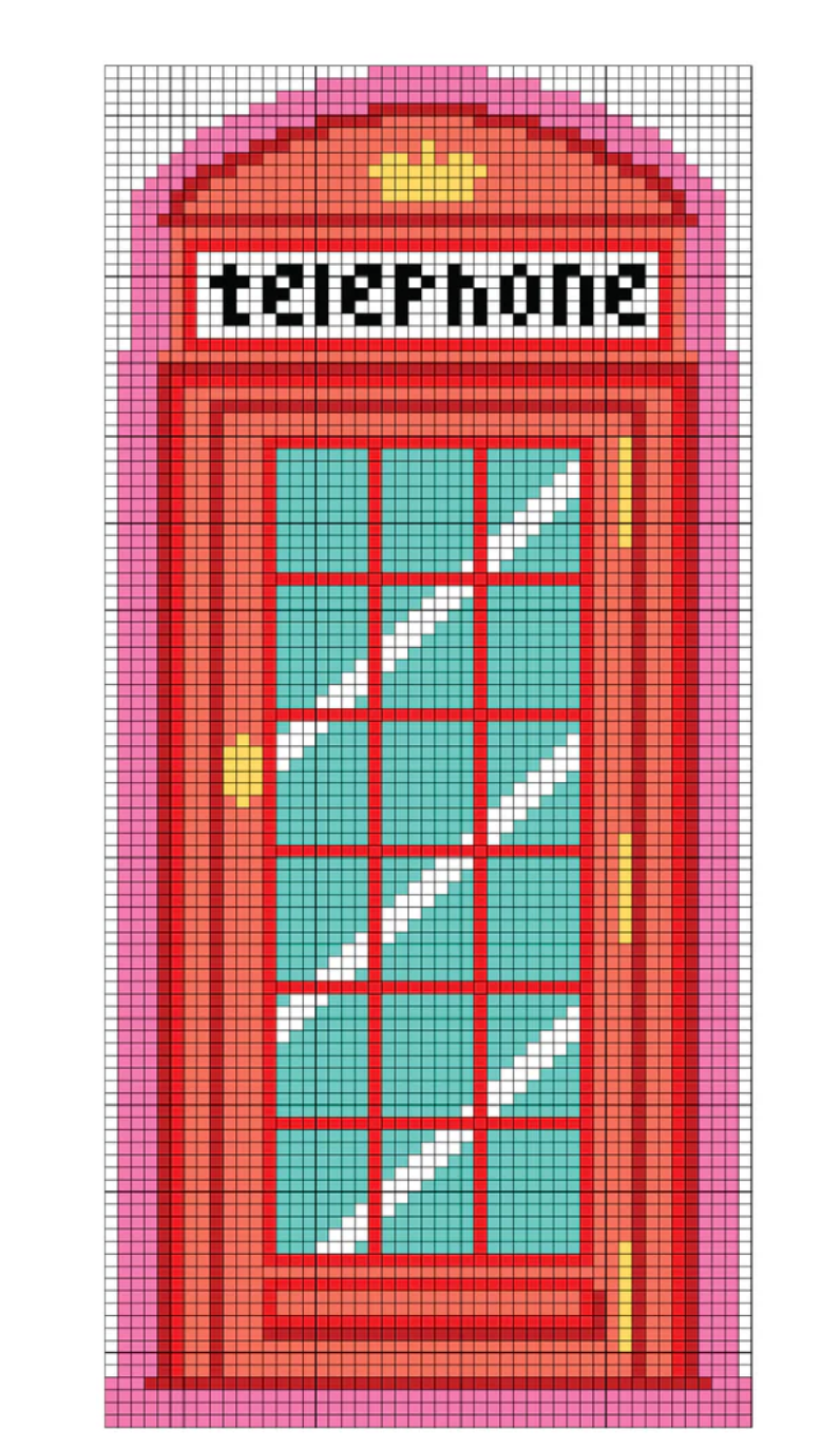London Telephone Booth (13 mesh)