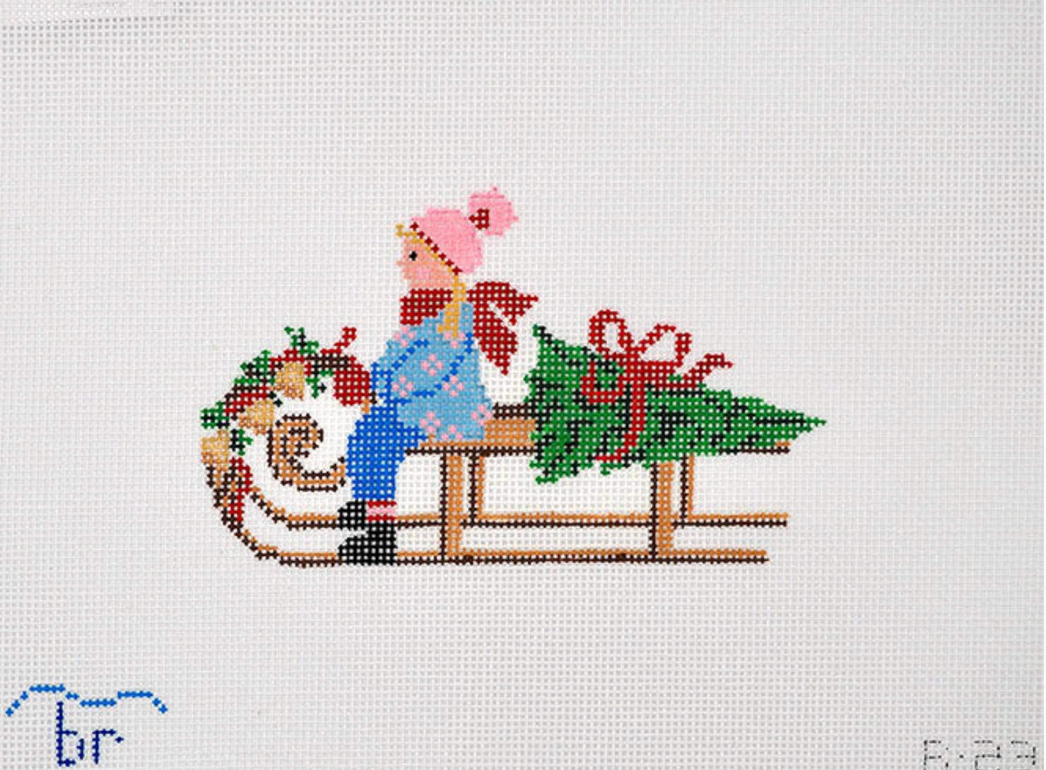 Festive Sled - Girl