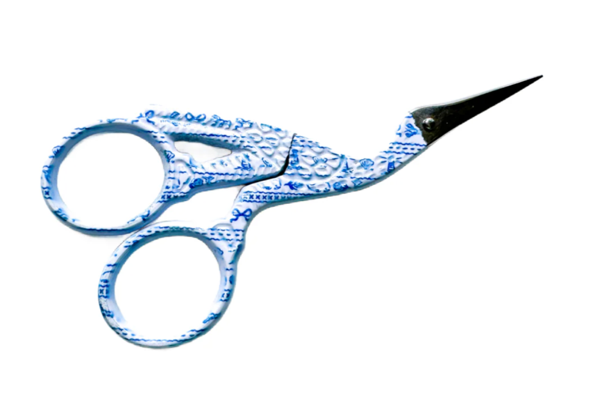 Coastal Reverie Print Crane Scissors (Small) – Rita's needlepoint