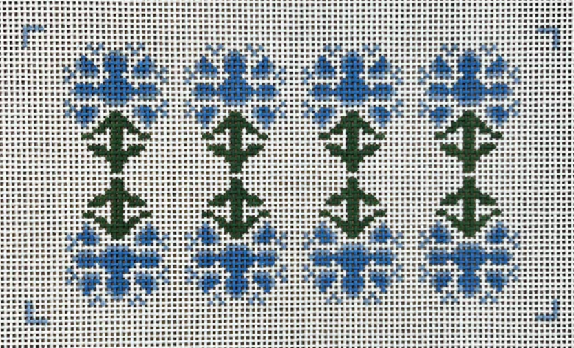 Blue and White Clutch Insert