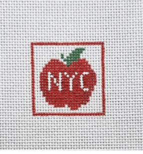 NYC Apple Bookmark With Vintage Ribbon