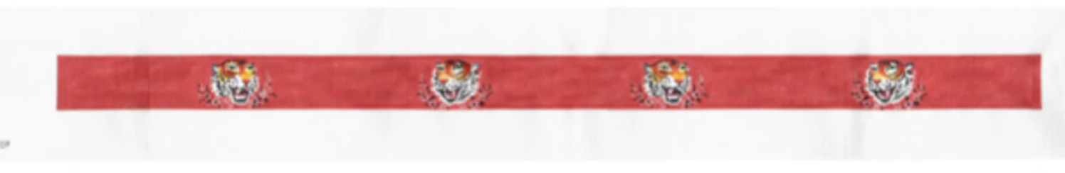 Tigers on Coral Bag Strap RE19