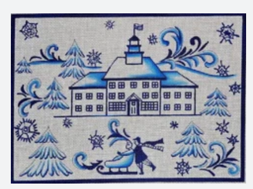 Toile Couple in Sled Blue