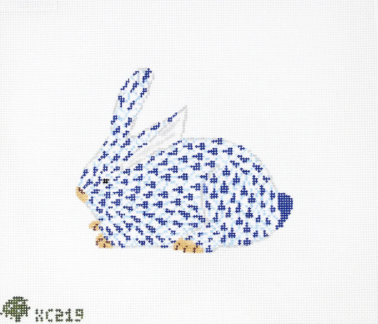 Herend Bunny - Blue