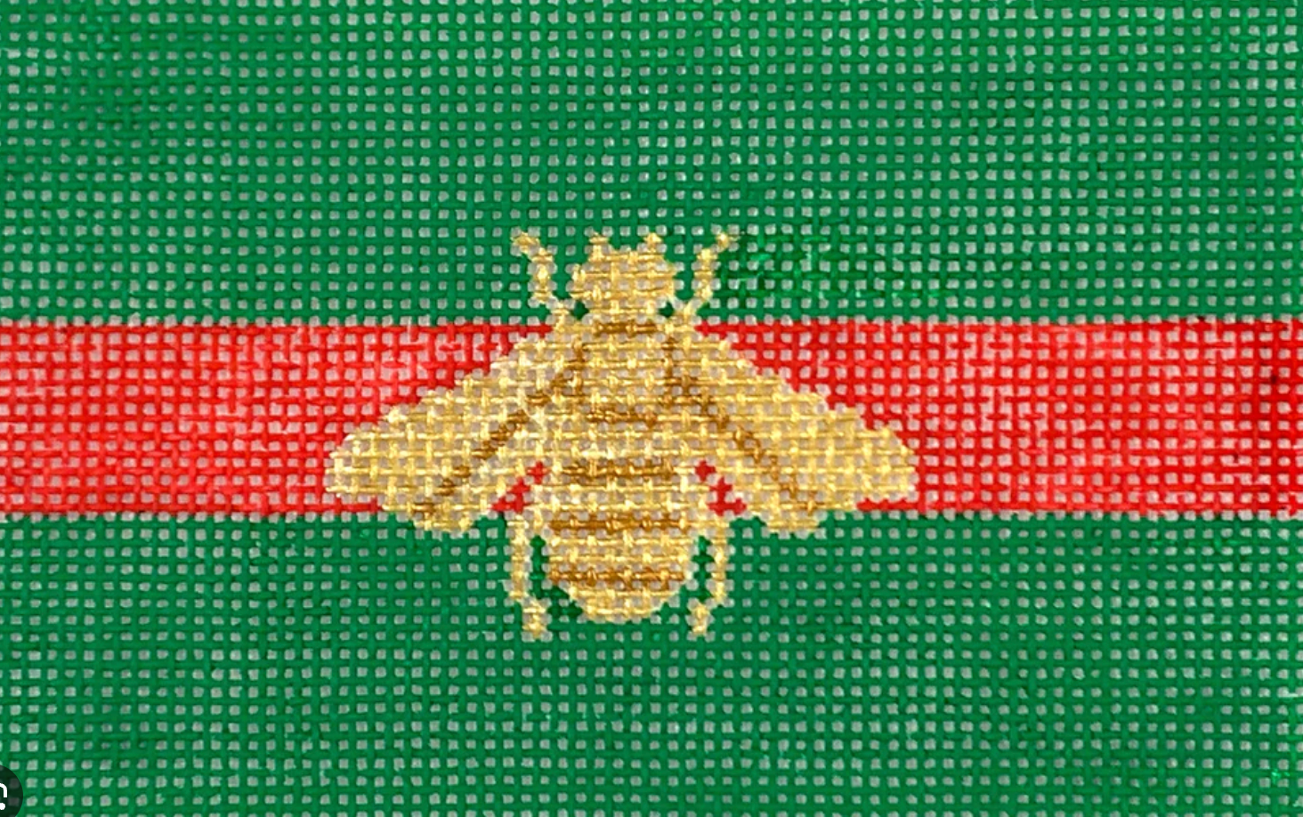 Gucci-Inspired Bee On Green and Red
