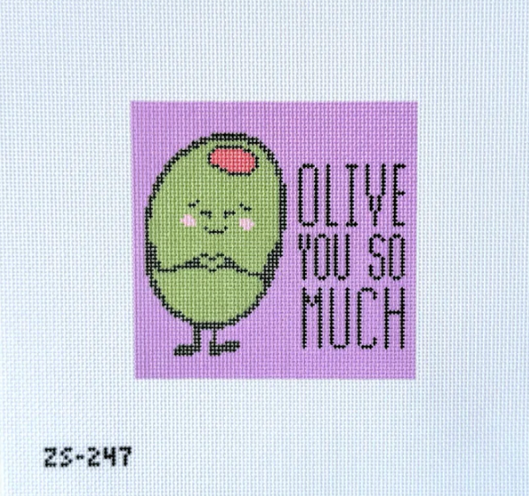 Olive You So Much Printed Canvas