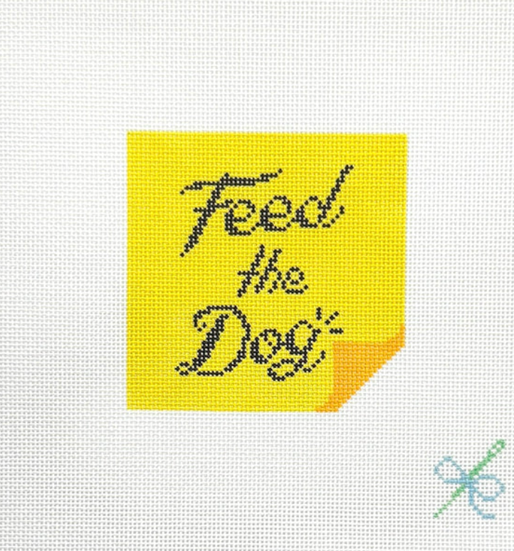 Feed The Dog Post-It Note