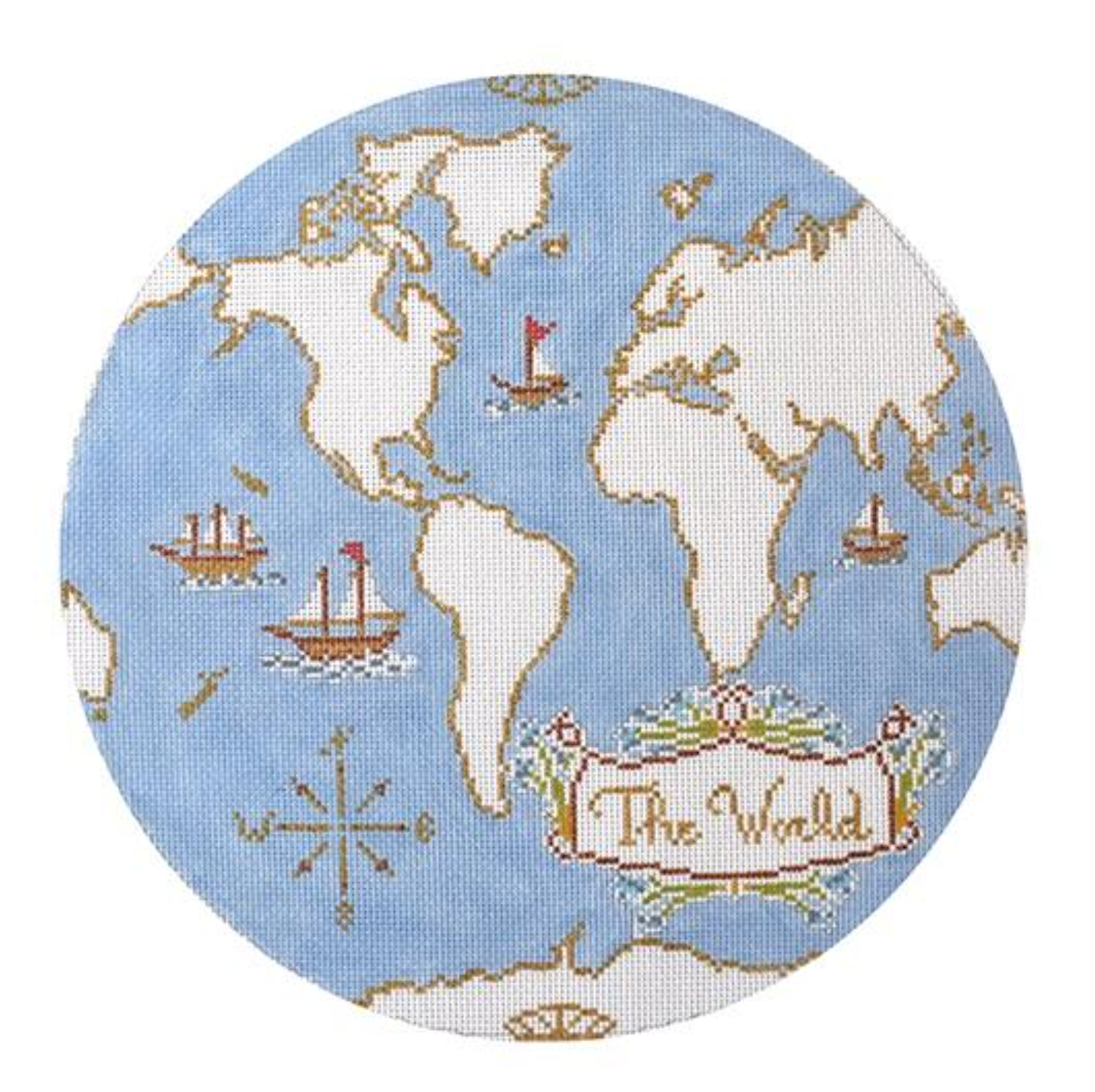 Atlas Pillow in Light Blue