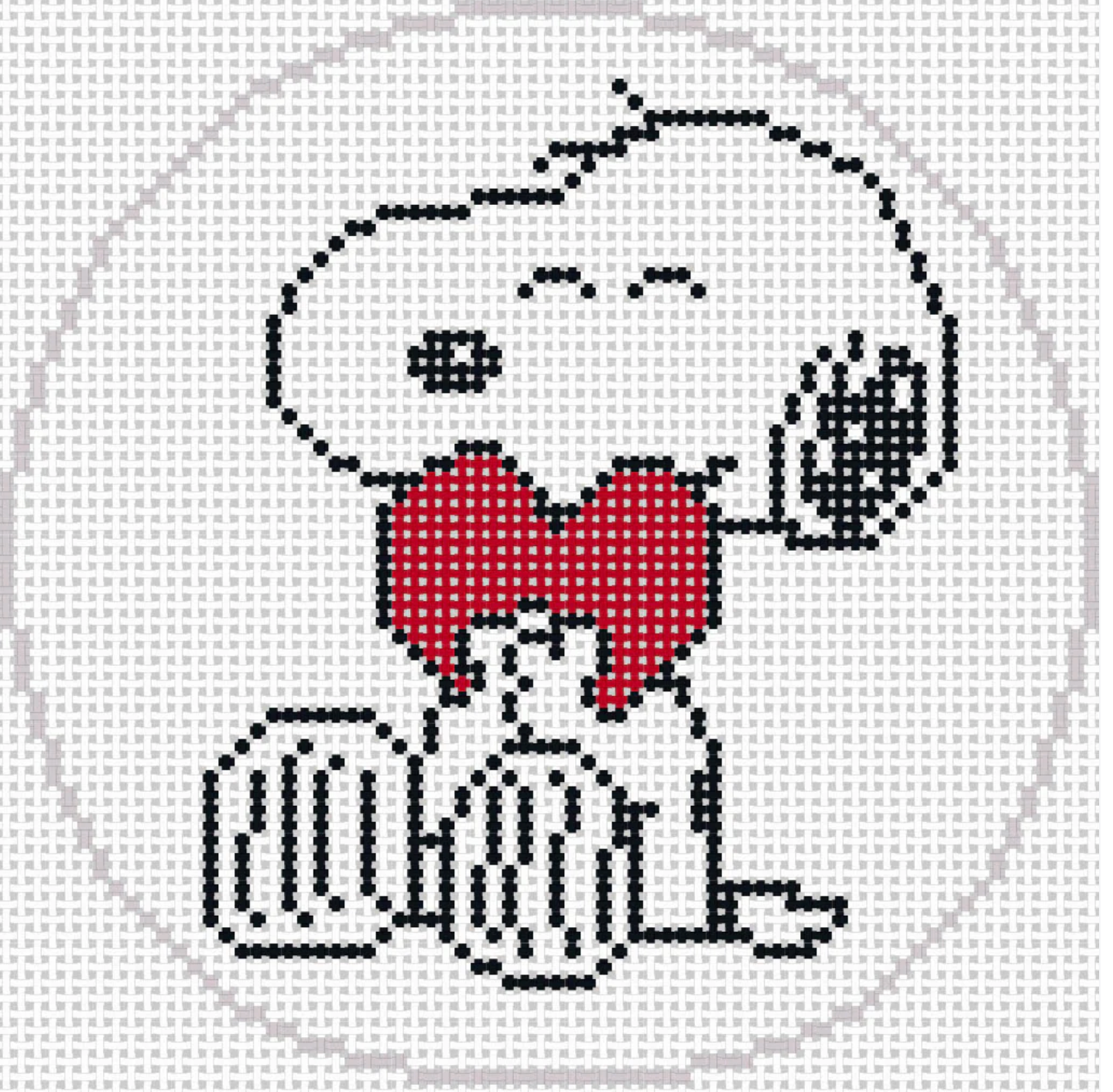 PEANUTS Valentine - Snoopy Hugging Heart