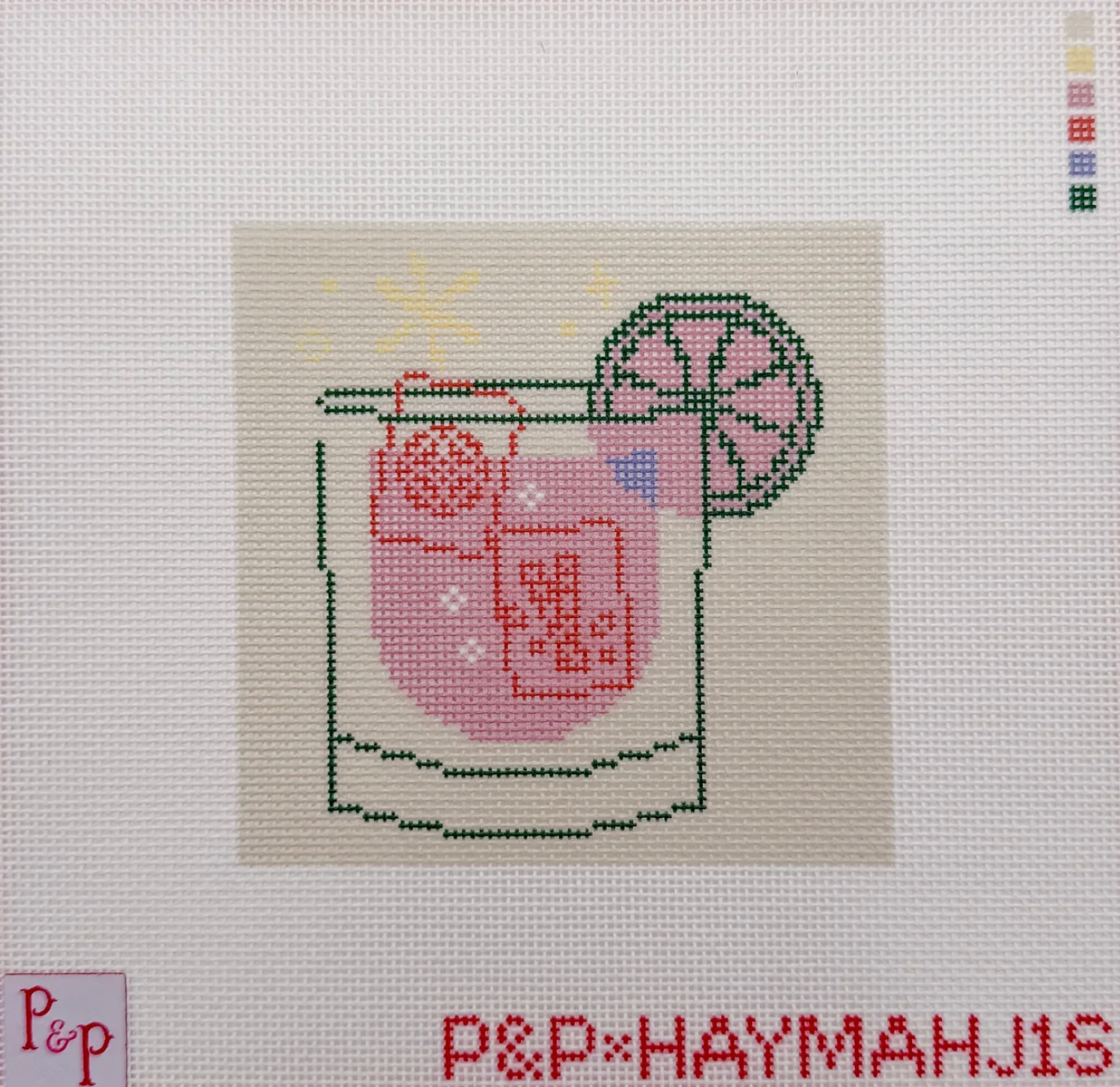 Beige Mahjong Cocktail Coaster