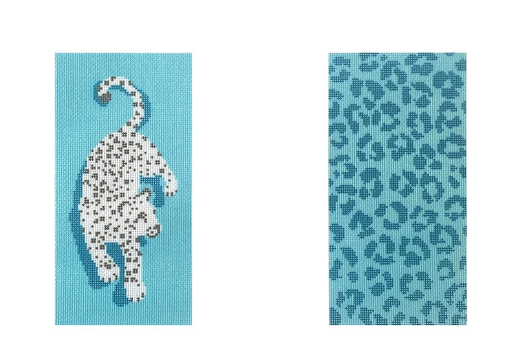 Leopard Eyeglass Case - Blue