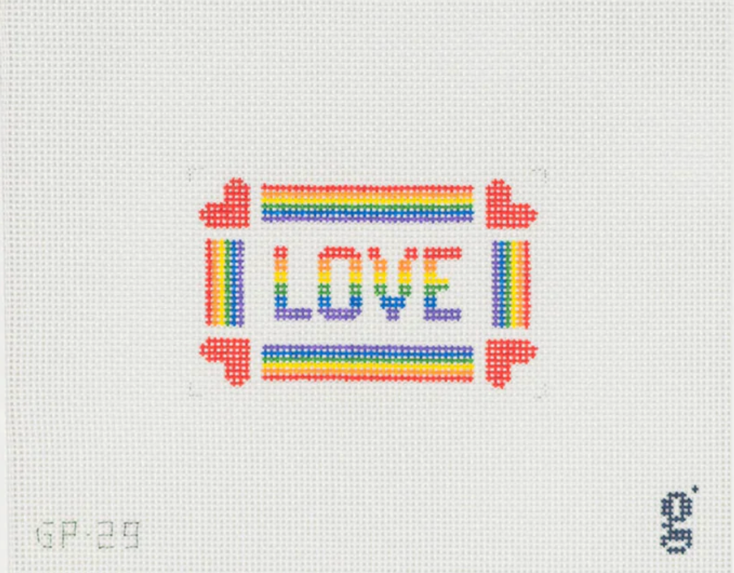 Rainbow Love Canvas