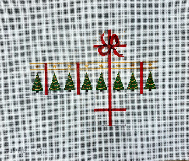 Trees and Stars, 2" Cube Gift Box