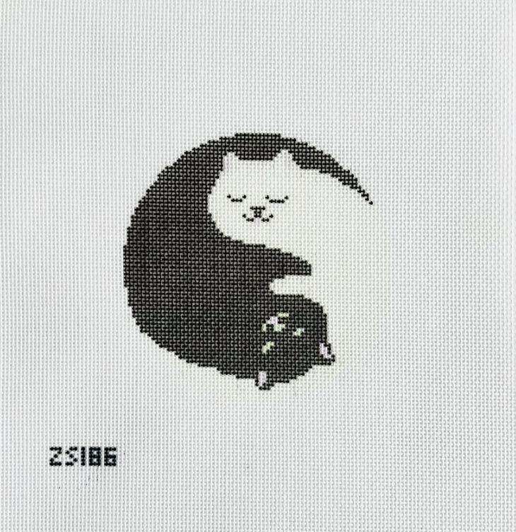 Yin Yang Cuddles Printed Canvas