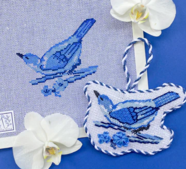Chinoiserie Bird with Stitch Guide