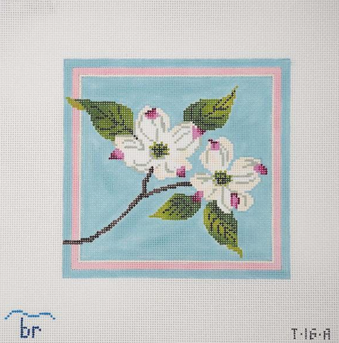 White Dogwood Blossoms (on 13 mesh)