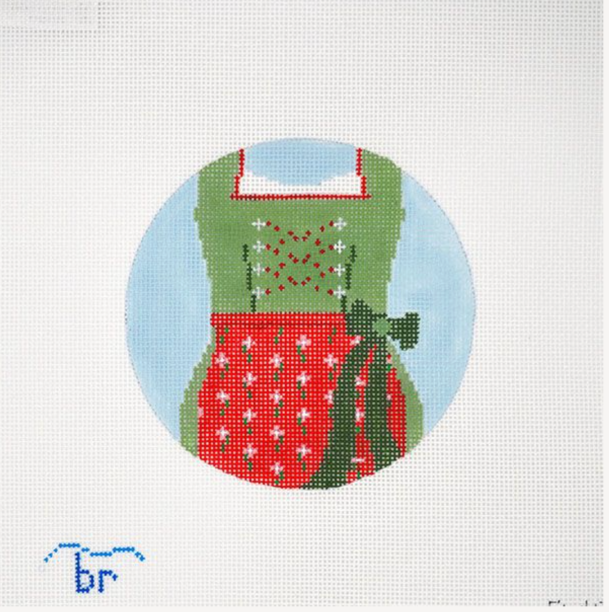 Dirndl (red/green) Kate's Version