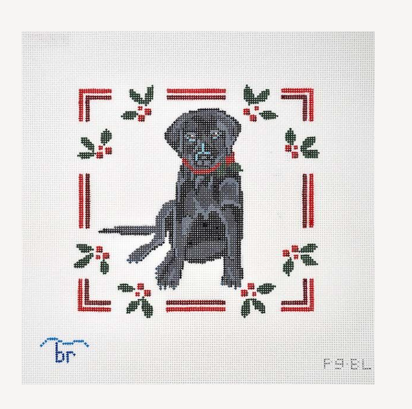 Black Lab Puppy w/ Holly