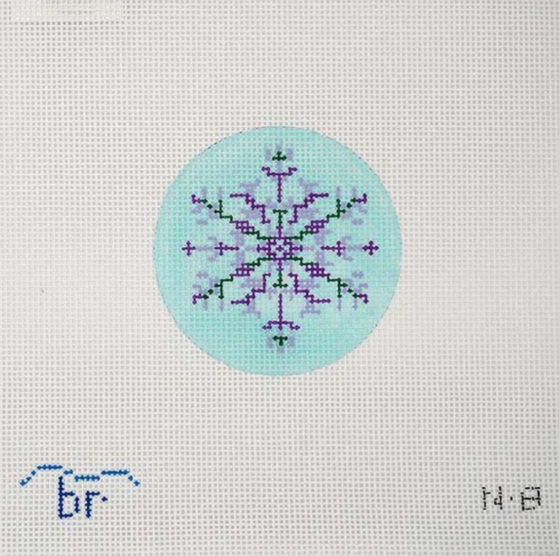 Nordic Snowflake - purple/aqua
