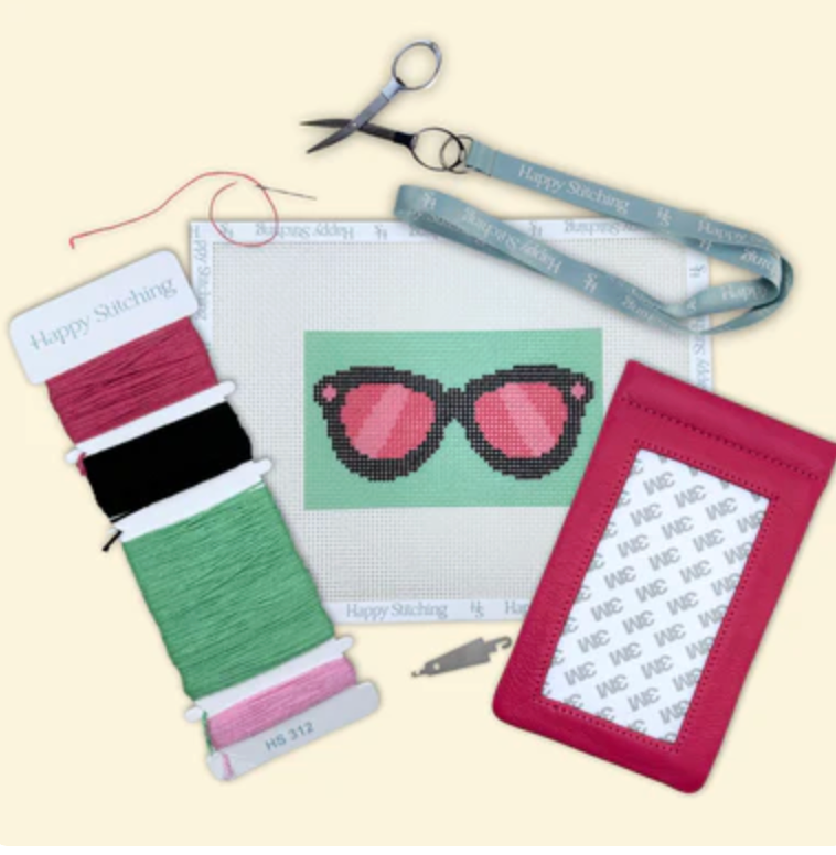 Stitch, Please Eyeglass Case Needlepoint Kit