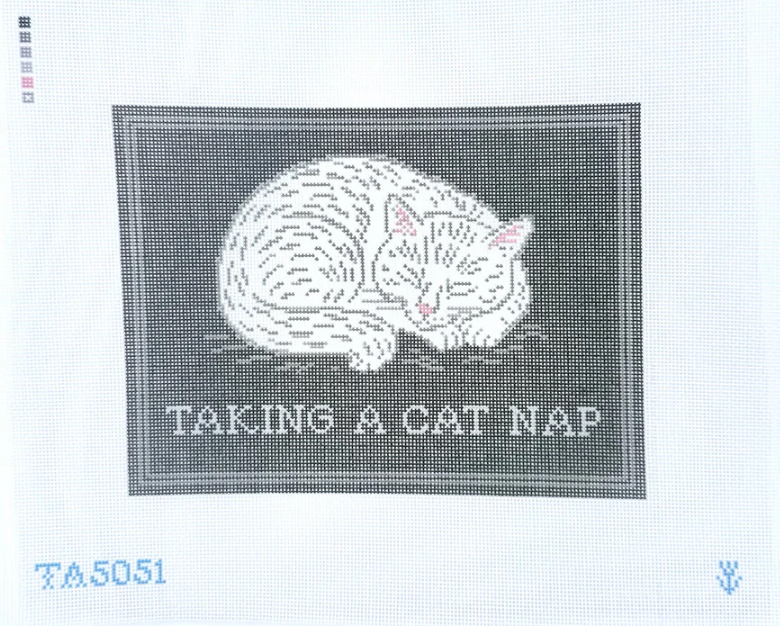 Taking a Cat Nap Printed Canvas