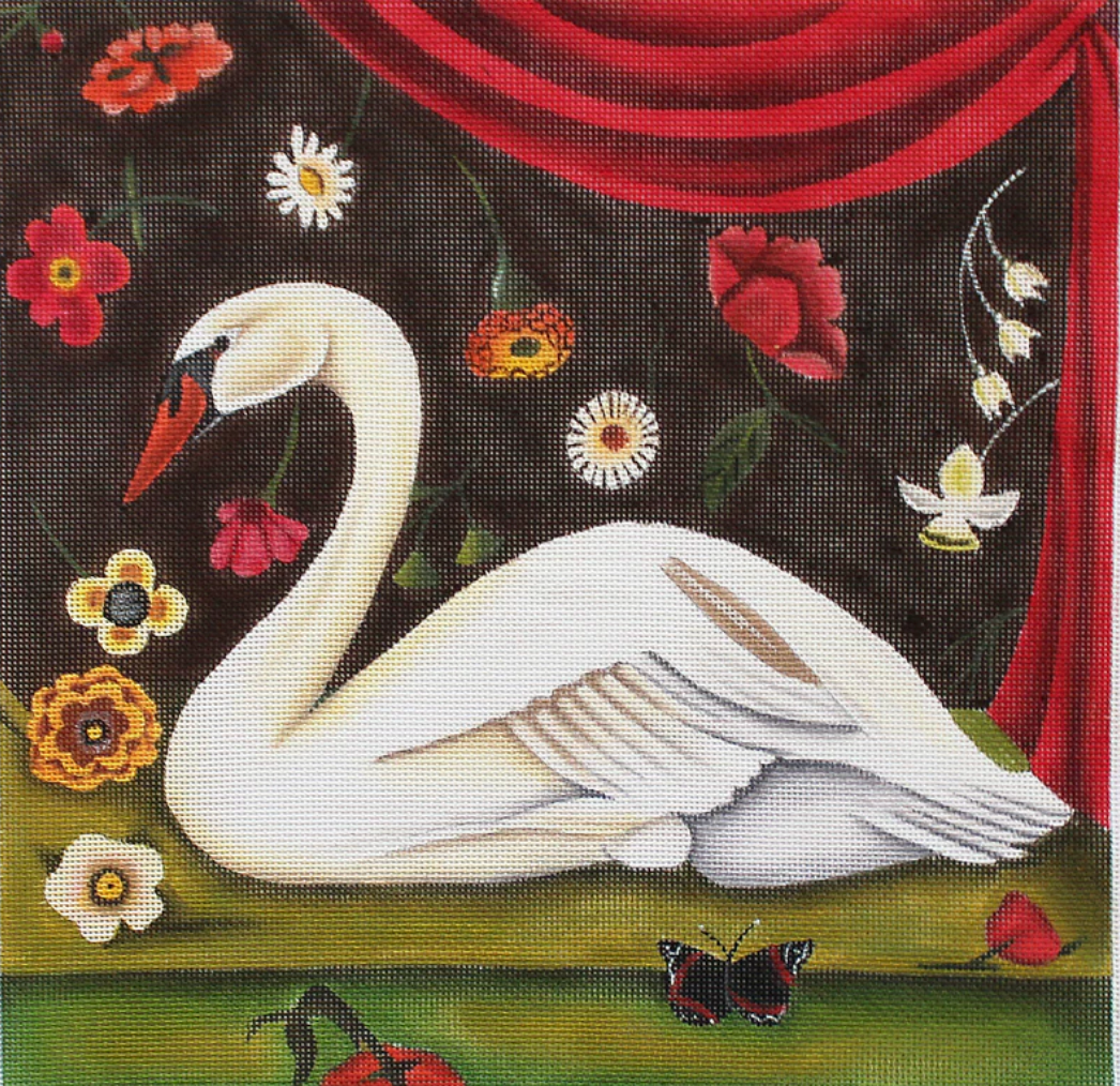 Floral Swan
