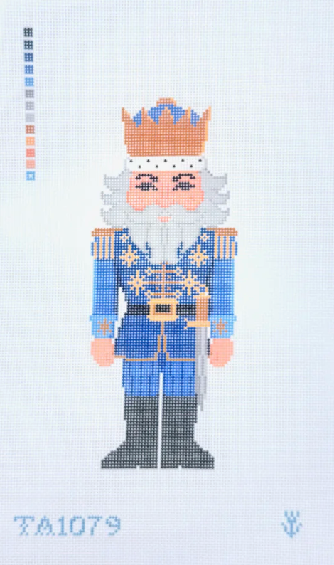Blue Nutcracker Printed Canvas