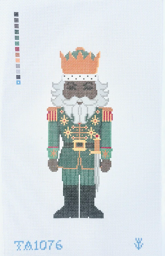 Green Nutcracker Printed Canvas