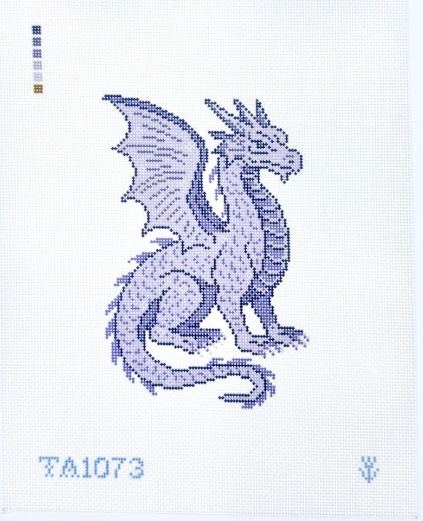 Amethyst Dragon Printed Canvas